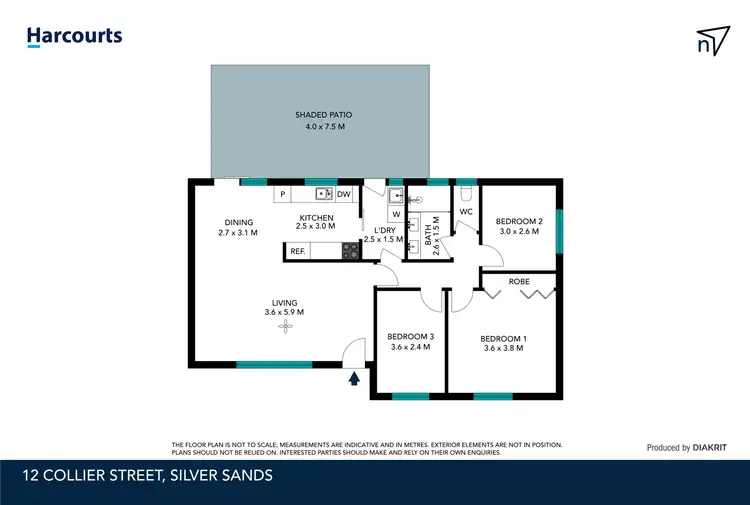 Floorplan of Homely house listing, 12 Collier Street, Silver Sands WA 6210