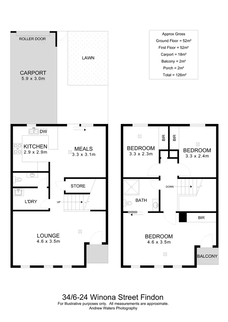 Floorplan of Homely house listing, 34/6-24 Winona Street, Findon SA 5023