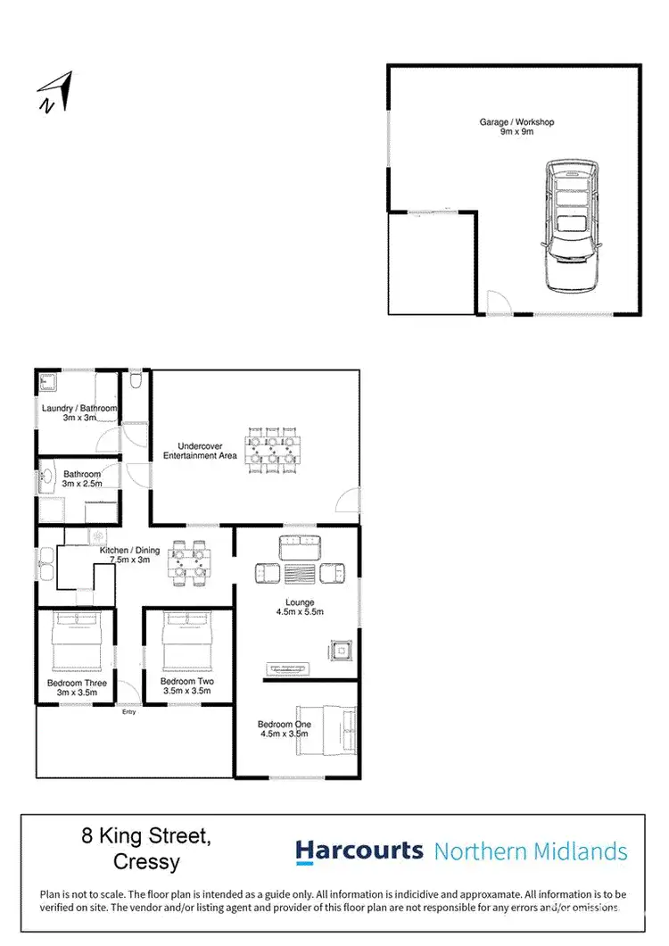 Floorplan of Homely house listing, 8 King Street, Cressy TAS 7302