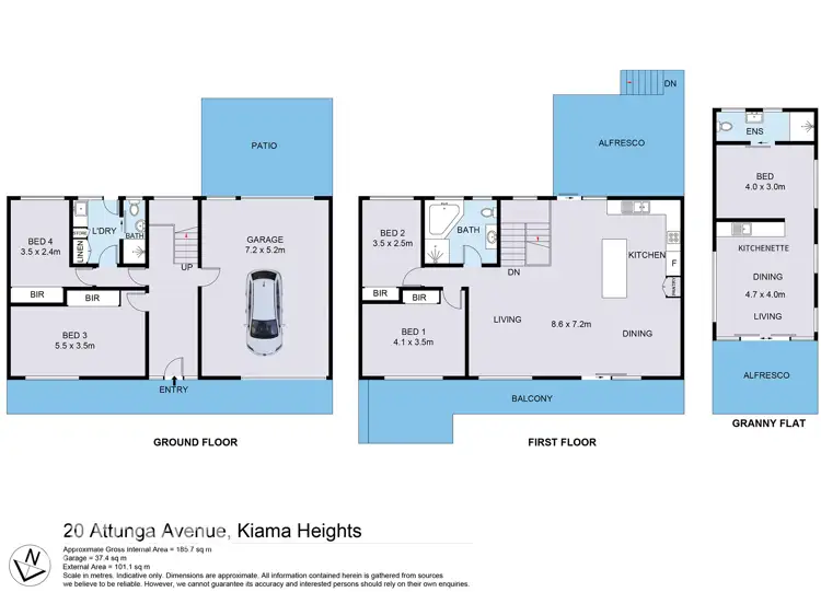 Floorplan of Homely house listing, 20 Attunga Avenue, Kiama Heights NSW 2533