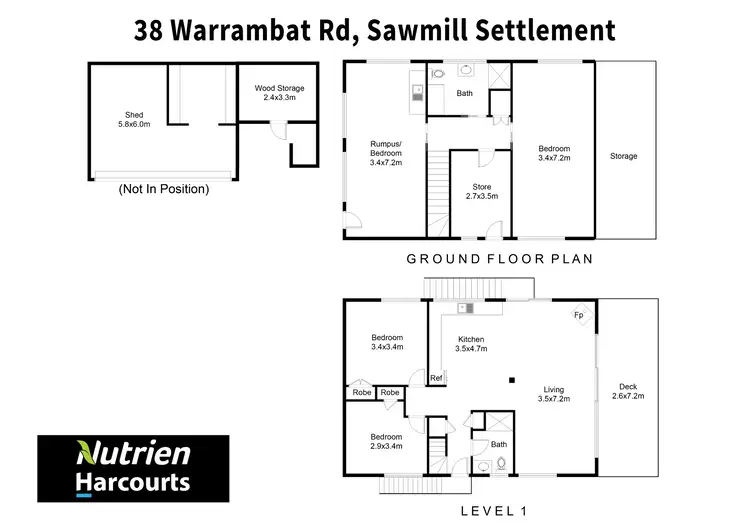 Floorplan of Homely house listing, 38 Warrambat Road, Sawmill Settlement VIC 3723