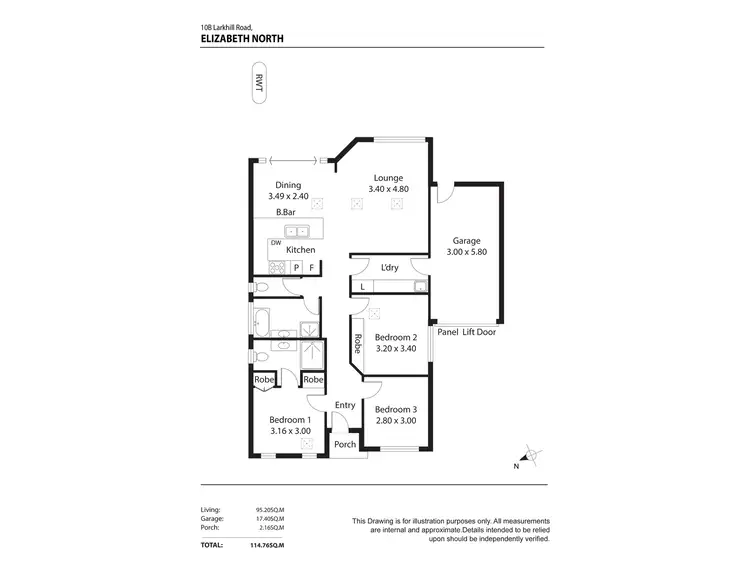 Floorplan of Homely house listing, 10B Larkhill Road, Elizabeth North SA 5113