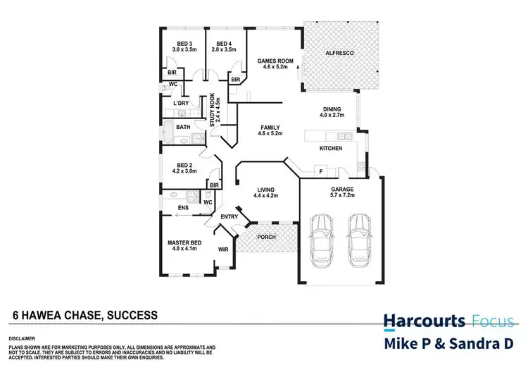 Floorplan of Homely house listing, 6 Hawea Chase, Success WA 6164