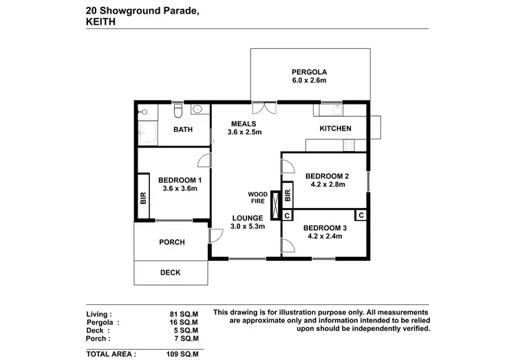 Floorplan of Homely house listing, 20 Showground Parade, Keith SA 5267