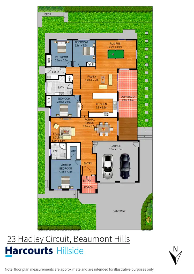 Floorplan of Homely house listing, 23 Hadley Circuit, Beaumont Hills NSW 2155