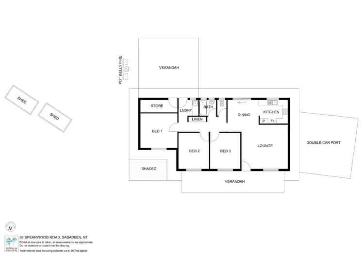 Floorplan of Homely house listing, 36 Spearwood Road, Sadadeen NT 870