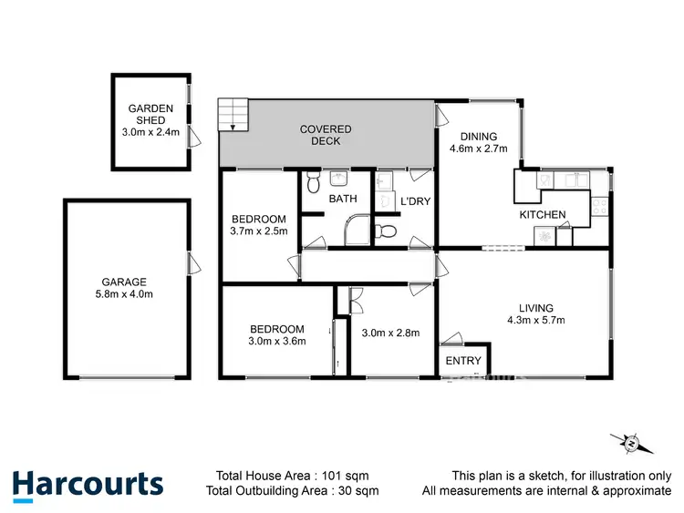 Floorplan of Homely house listing, 8 Brady Street, Midway Point TAS 7171