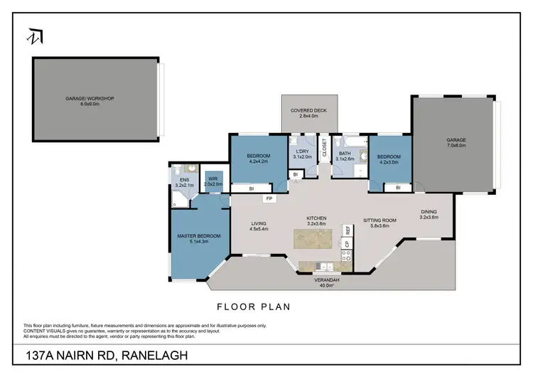 Floorplan of Homely house listing, 137A Nairn Road, Ranelagh TAS 7109