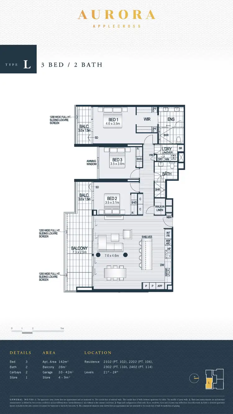 Floorplan of Homely apartment listing, 2102/3 Kintail Road, Applecross WA 6153