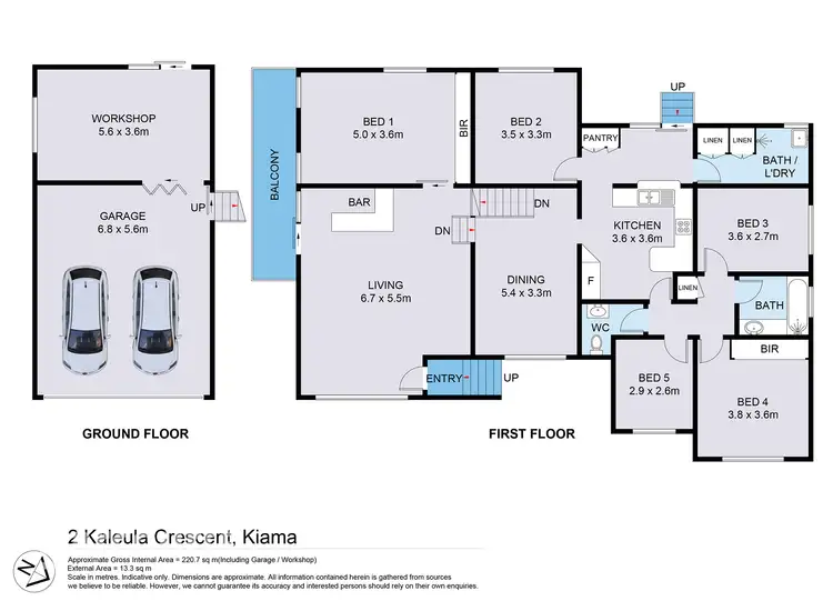 Floorplan of Homely house listing, 2 Kaleula Crescent, Kiama NSW 2533