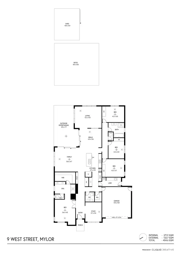 Floorplan of Homely house listing, 9 West Street, Mylor SA 5153