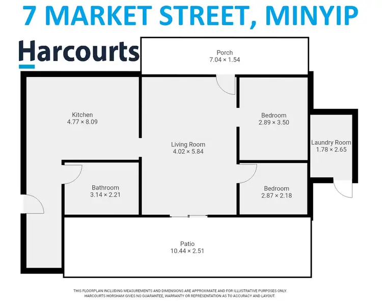 Floorplan of Homely house listing, 7 Market Street, Minyip VIC 3392