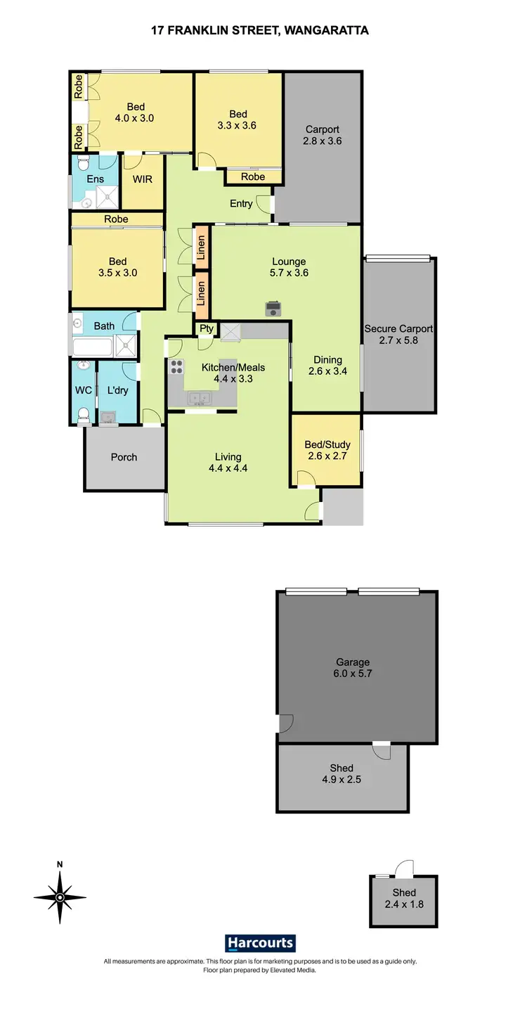 Floorplan of Homely house listing, 17 Franklin Street, Wangaratta VIC 3677