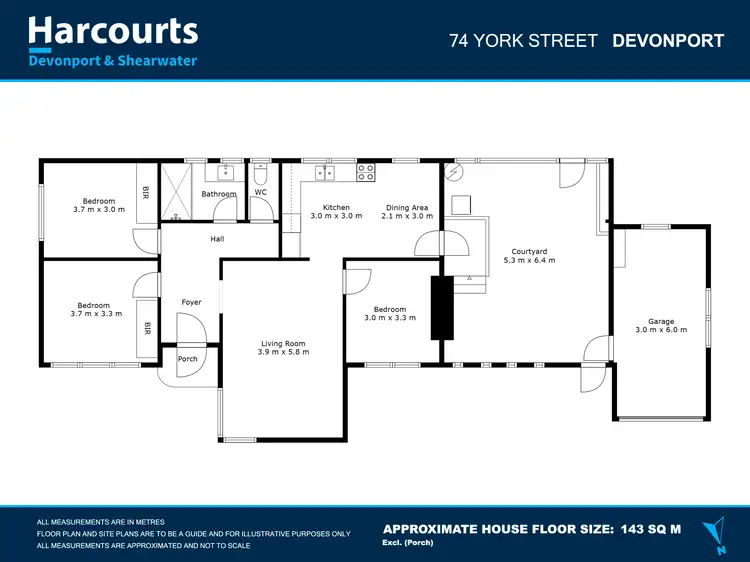 Floorplan of Homely house listing, 74 York Street, Devonport TAS 7310
