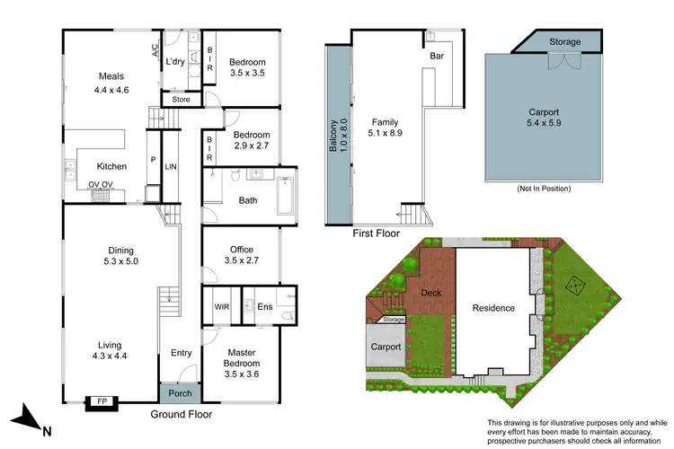 Floorplan of Homely house listing, 22 Miniata Walk, Vermont South VIC 3133
