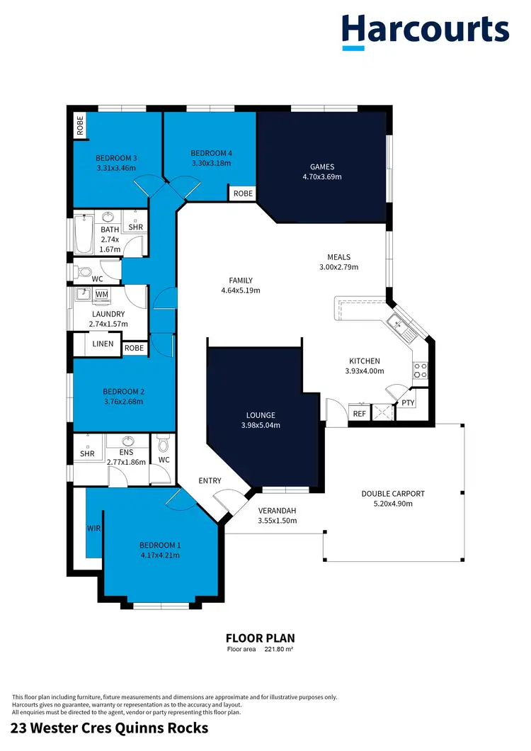Floorplan of Homely house listing, 23 Wester Crescent, Quinns Rocks WA 6030