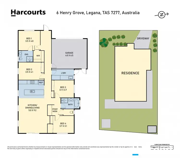 Floorplan of Homely house listing, 6 Henry Grove, Legana TAS 7277