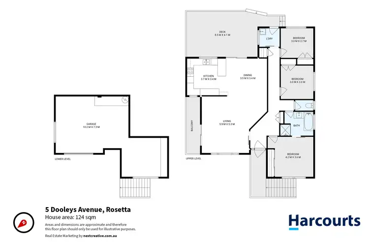 Floorplan of Homely house listing, 5 Dooleys Avenue, Rosetta TAS 7010