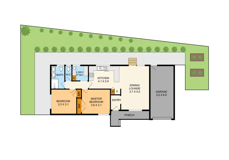 Floorplan of Homely unit listing, 6/10 Lording Street, Ferntree Gully VIC 3156