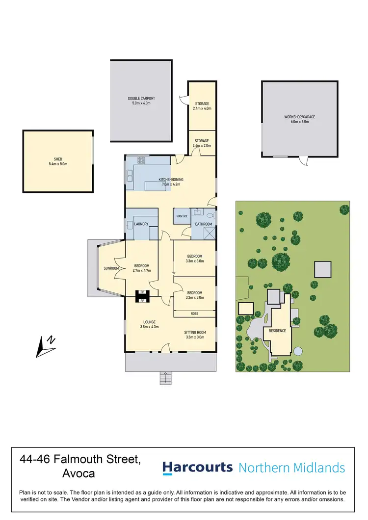Floorplan of Homely house listing, 44-46 Falmouth Street, Avoca TAS 7213