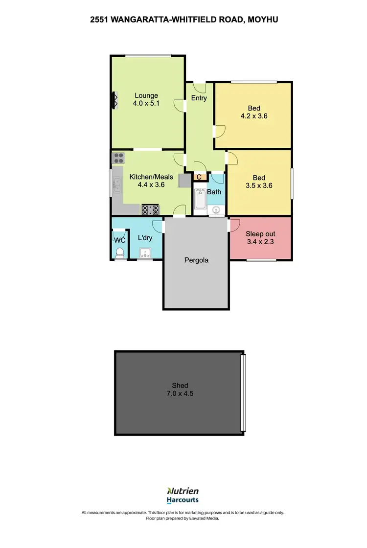 Floorplan of Homely house listing, 2551 Wangaratta-Whitfield Road, Moyhu VIC 3732