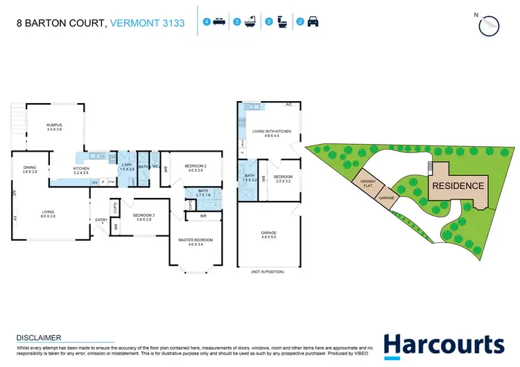 Floorplan of Homely house listing, 8 Barton Court, Vermont VIC 3133