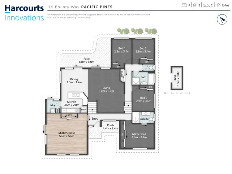 Floorplan of Homely house listing, 16 Bounty Way, Pacific Pines QLD 4211