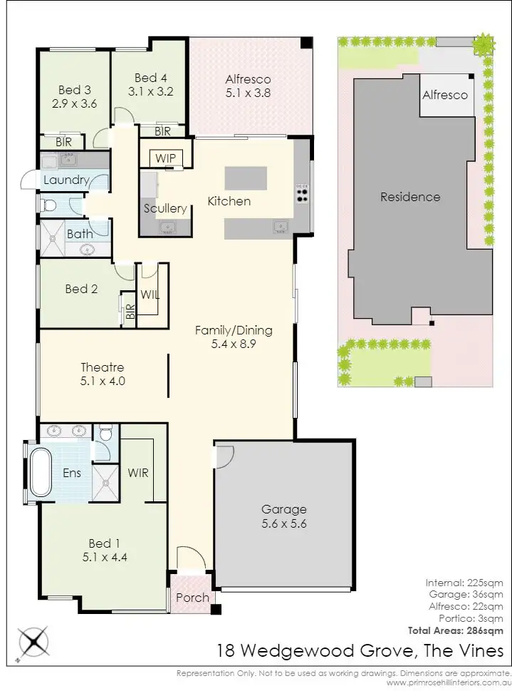 Floorplan of Homely house listing, 18 Wedgewood Grove, The Vines WA 6069