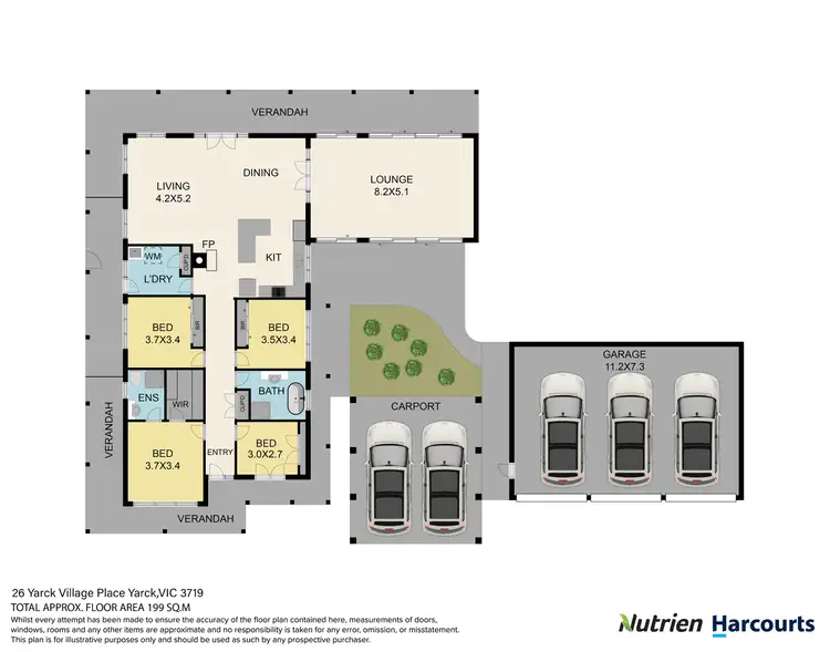 Floorplan of Homely house listing, 26 Yarck Village Place, Yarck VIC 3719