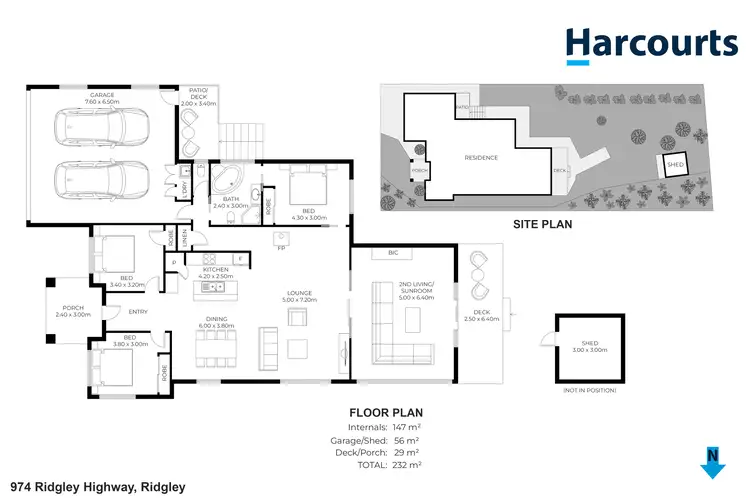 Floorplan of Homely house listing, 974 Ridgley Highway, Ridgley TAS 7321