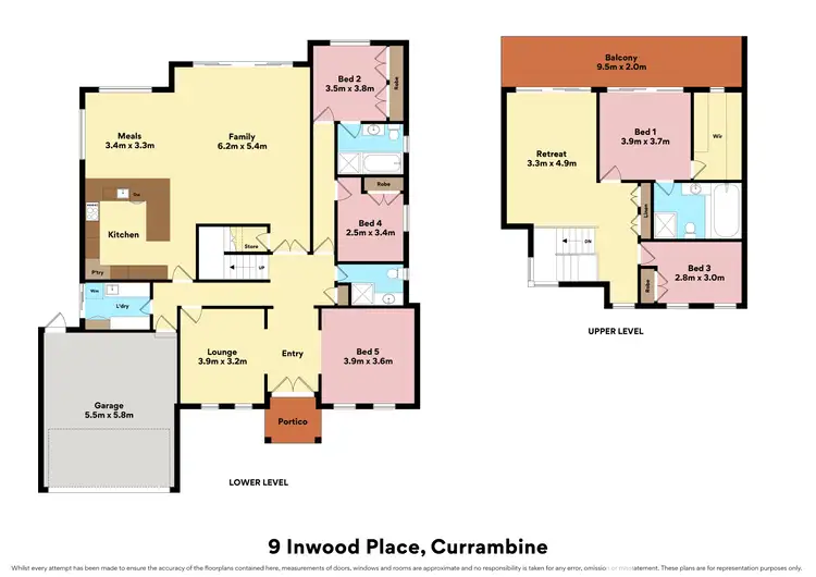 Floorplan of Homely house listing, 9 Inwood Place, Currambine WA 6028