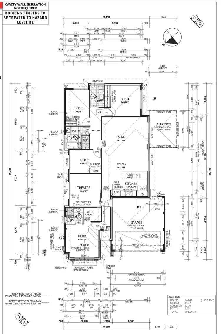 Floorplan of Homely house listing, 36 Longnor Parkway, Alkimos WA 6038