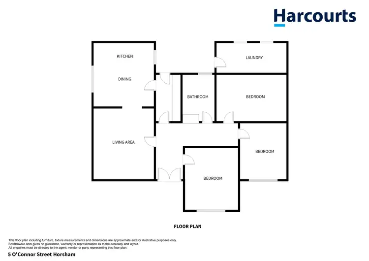 Floorplan of Homely house listing, 5 O'Connor Street, Horsham VIC 3400