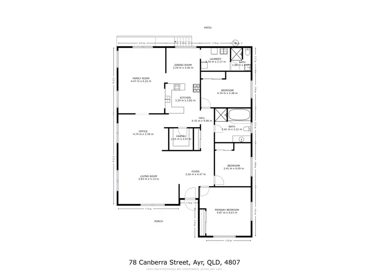 Floorplan of Homely house listing, 78 Canberra Street, Ayr QLD 4807