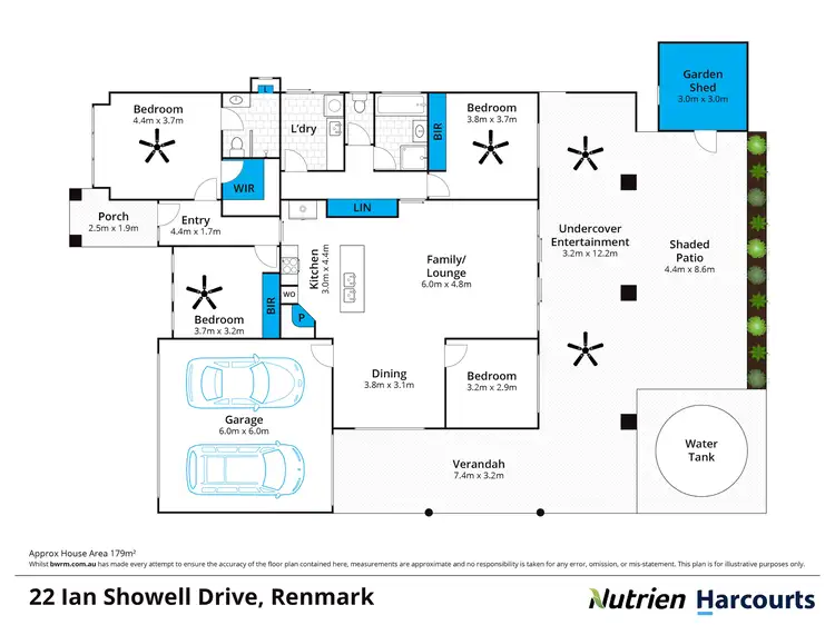 Floorplan of Homely house listing, 22 Ian Showell Drive, Renmark SA 5341