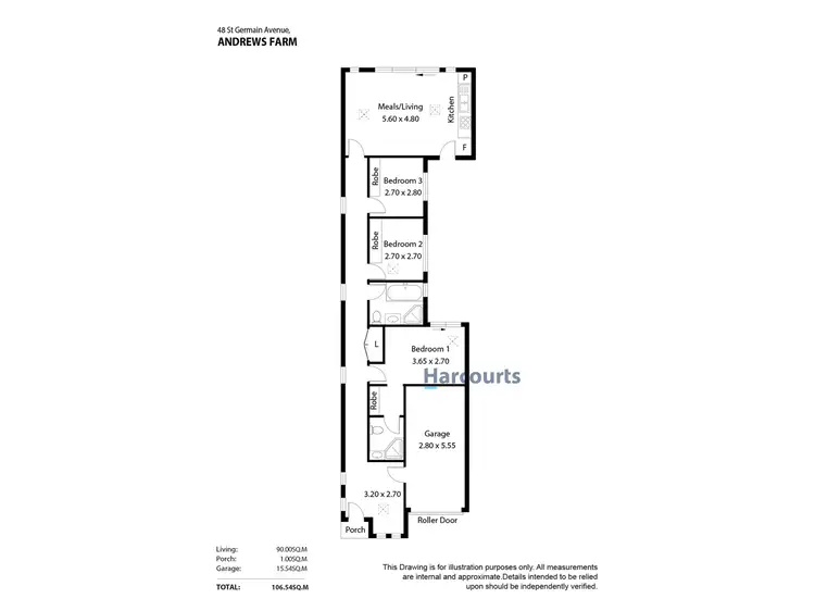 Floorplan of Homely house listing, 48 Saint Germain Avenue, Andrews Farm SA 5114