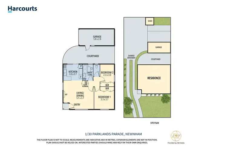 Floorplan of Homely unit listing, 1/30 Parklands Parade, Newnham TAS 7248