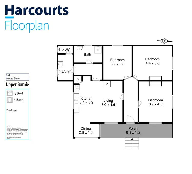 Floorplan of Homely house listing, 264 Mount Street, Upper Burnie TAS 7320