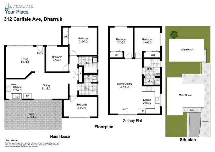 Floorplan of Homely house listing, 312 & 312A Carlisle Avenue, Dharruk NSW 2770