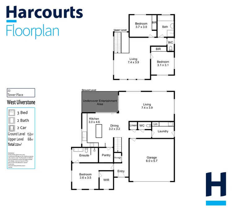 Floorplan of Homely house listing, 22 Tower Place, West Ulverstone TAS 7315