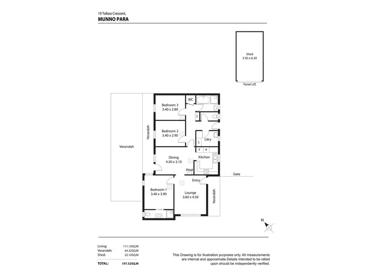 Floorplan of Homely house listing, 19 Tallara Crescent, Munno Para SA 5115