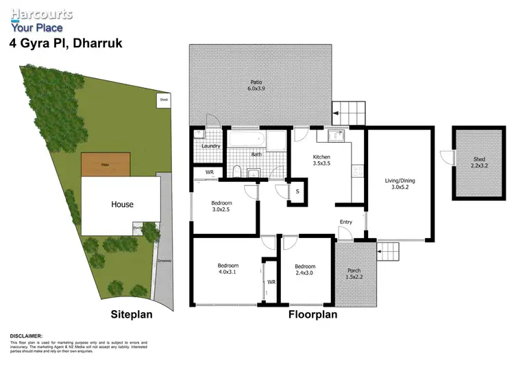 Floorplan of Homely house listing, 4 Gyra Place, Dharruk NSW 2770
