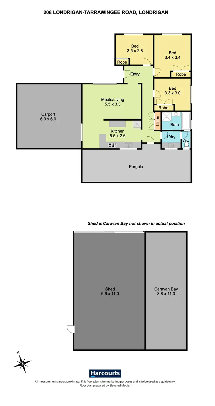 Floorplan of Homely house listing, 208 Londrigan-Tarrawingee Road, Londrigan VIC 3678