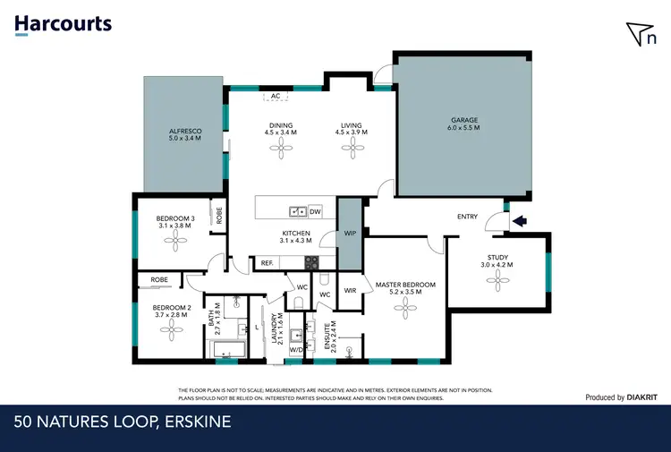 Floorplan of Homely house listing, 50 Natures Loop, Erskine WA 6210