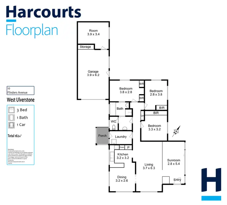 Floorplan of Homely house listing, 10 Flinders Avenue, West Ulverstone TAS 7315