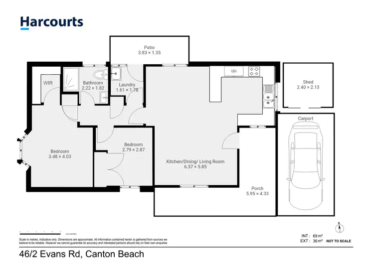 Floorplan of Homely retirement listing, Unit 46/2 Evans Road, Canton Beach NSW 2263