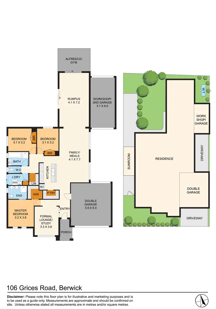 Floorplan of Homely house listing, 106 Grices Road, Berwick VIC 3806