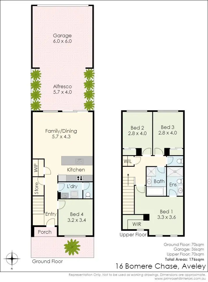 Floorplan of Homely house listing, 16 Bomere Chase, Aveley WA 6069
