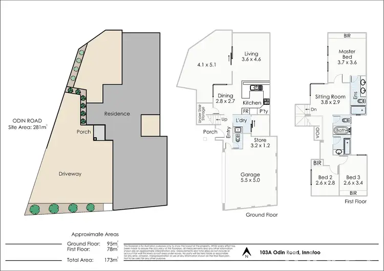 Floorplan of Homely house listing, 103A Odin Road, Innaloo WA 6018