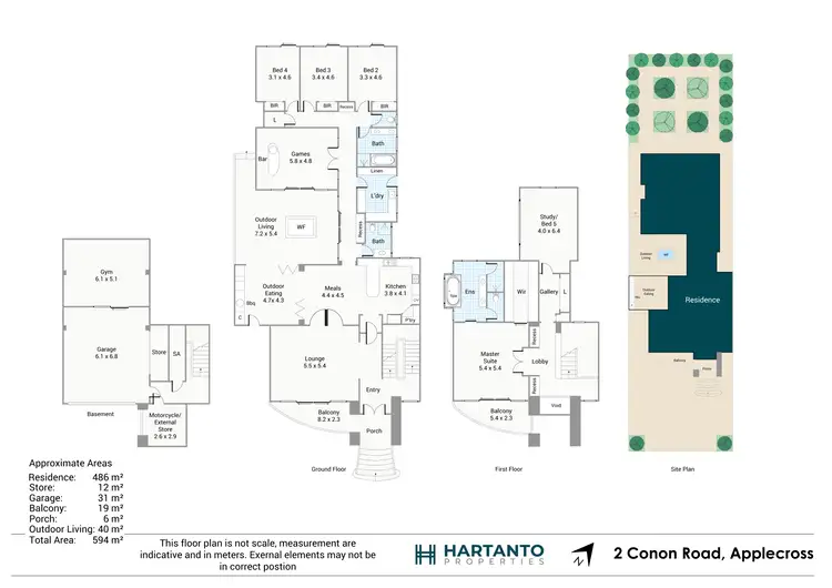 Floorplan of Homely house listing, 2 Conon Road, Applecross WA 6153